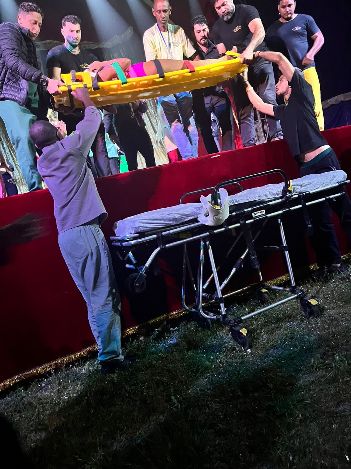 Artista circense despenca durante apresentação no circo em Miracema