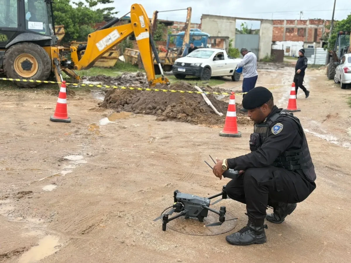 Drones ajudam a identificar esquema de furto de água em Cabo Frio