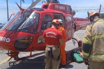 Iguaba Grande: motociclista fica gravemente ferido após colisão na RJ-106