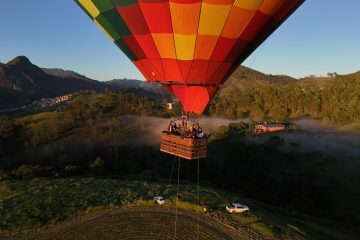 Voos de balão transformam o céu de Nova Friburgo em novo atrativo turístico