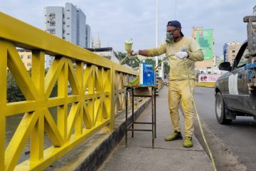 Ponte Carin Tanure passa por manutenção em Cachoeiro de Itapemirim