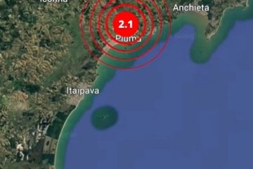 Tremor de terra de magnitude 2.1 é registrado próximo a Piúma, no Sul Capixaba