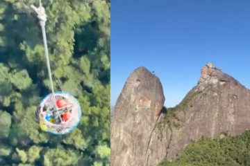 Três escaladores são resgatados na Pedra do Frade e a Freira no Sul Capixaba