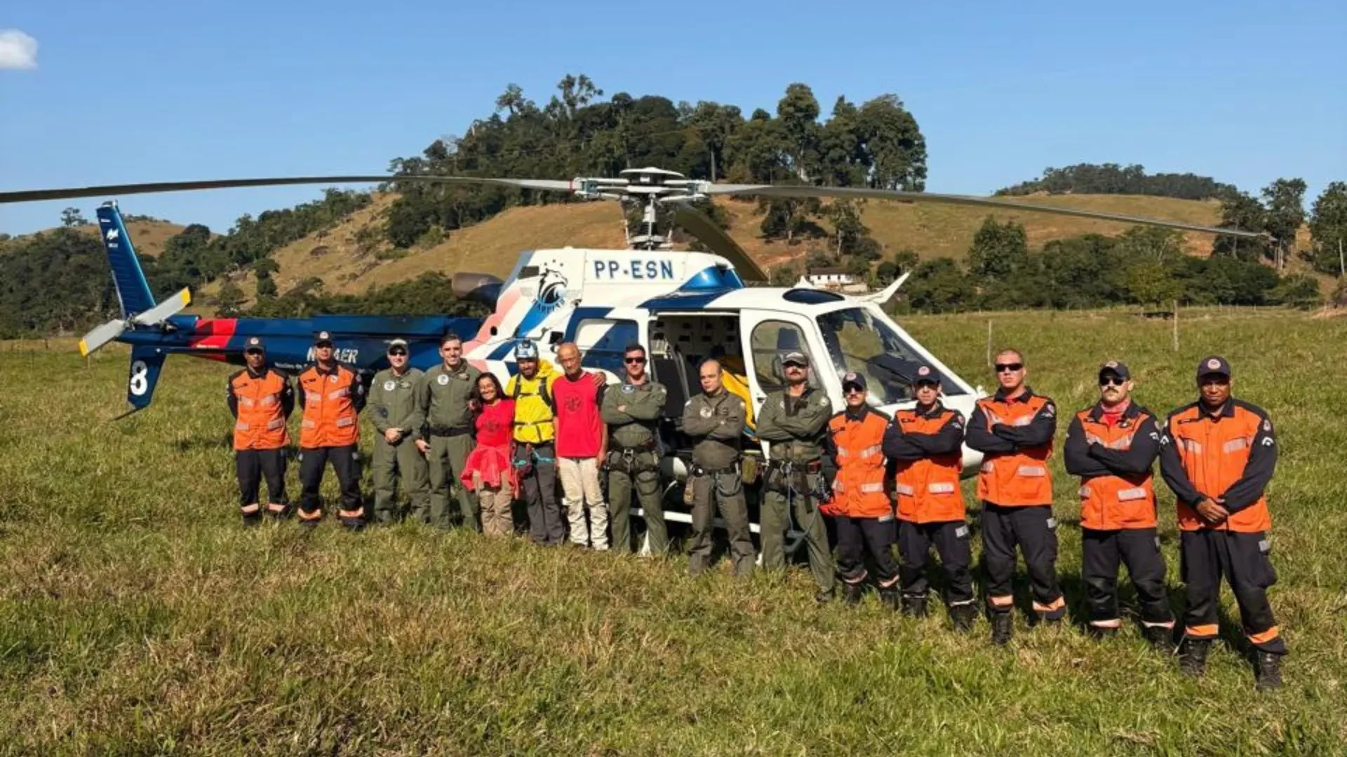 Três escaladores são resgatados na Pedra do Frade e a Freira no Sul Capixaba